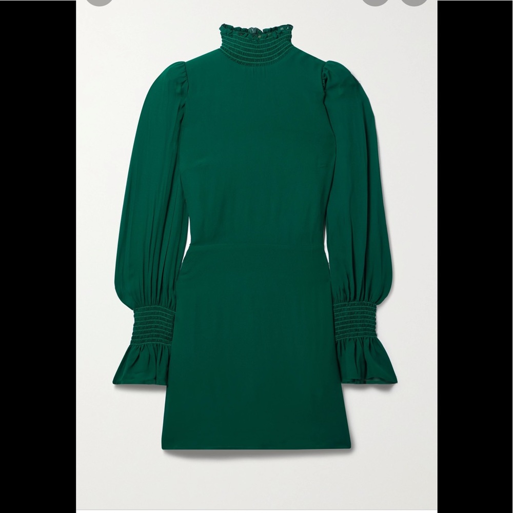 REFORMATION
Archie shirred georgette mini dress